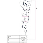 PASSION - BODYSTOCKING MUJER BS016 BLANCO TALLA ÚNICA